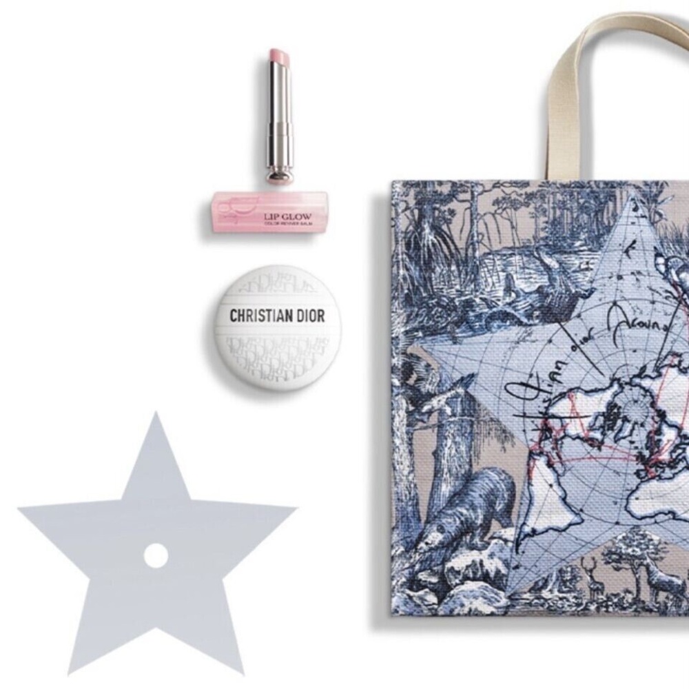 2024 Dior Around the World Tote Bag with Le Baume & Lip Glow